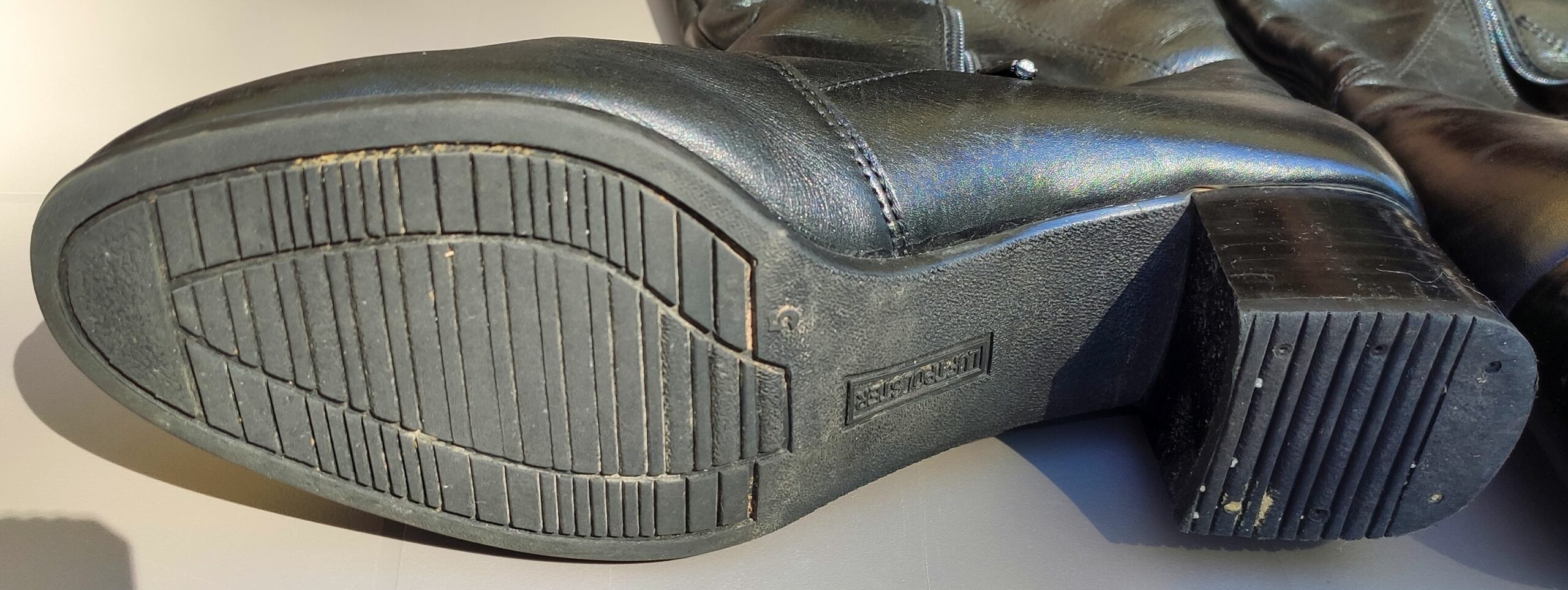 Bottes Fourrées Femme Cuir Noir (Taille 38)