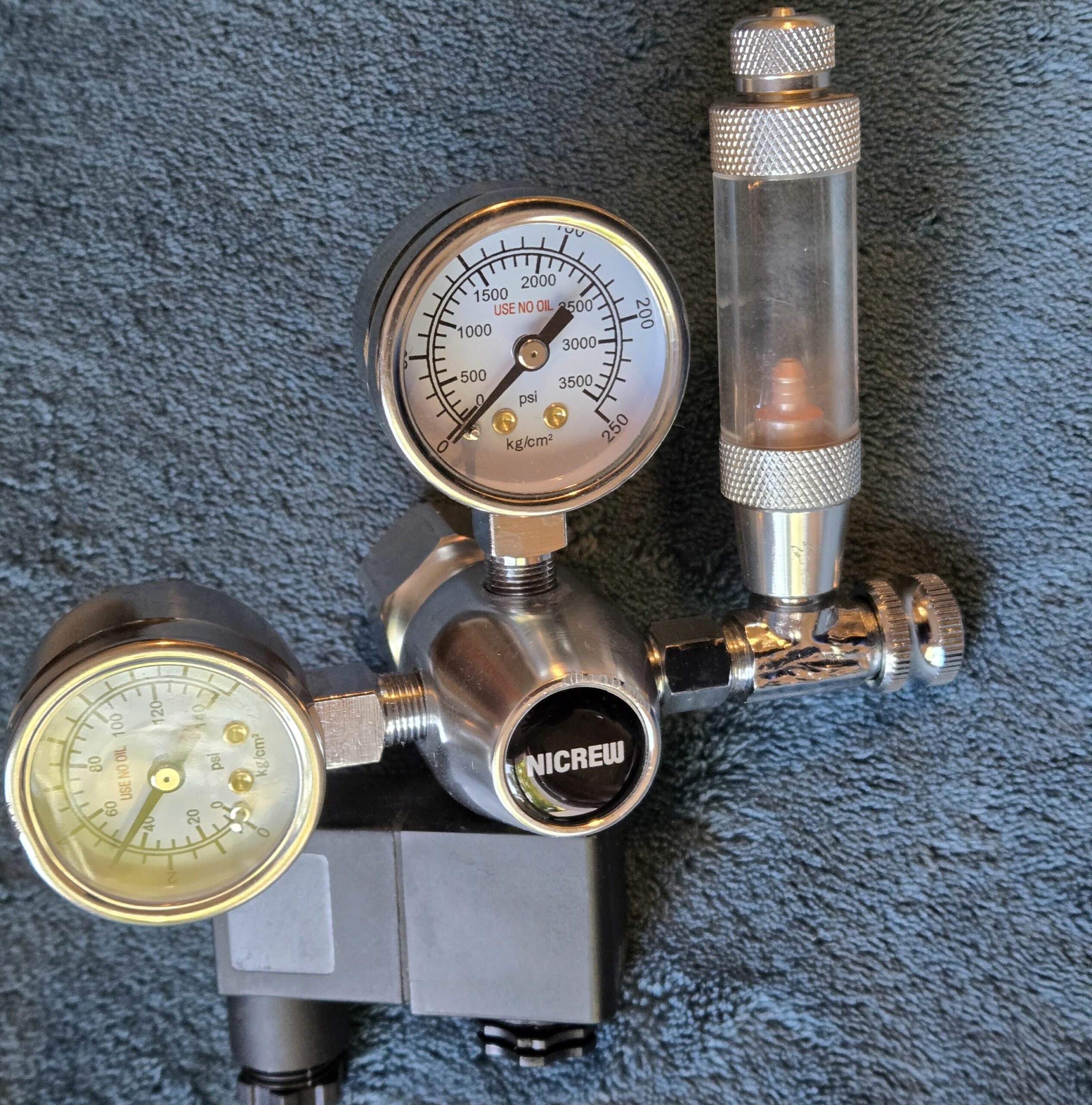 Électrovanne manomètre CO2 pour aquarium ou terrarium