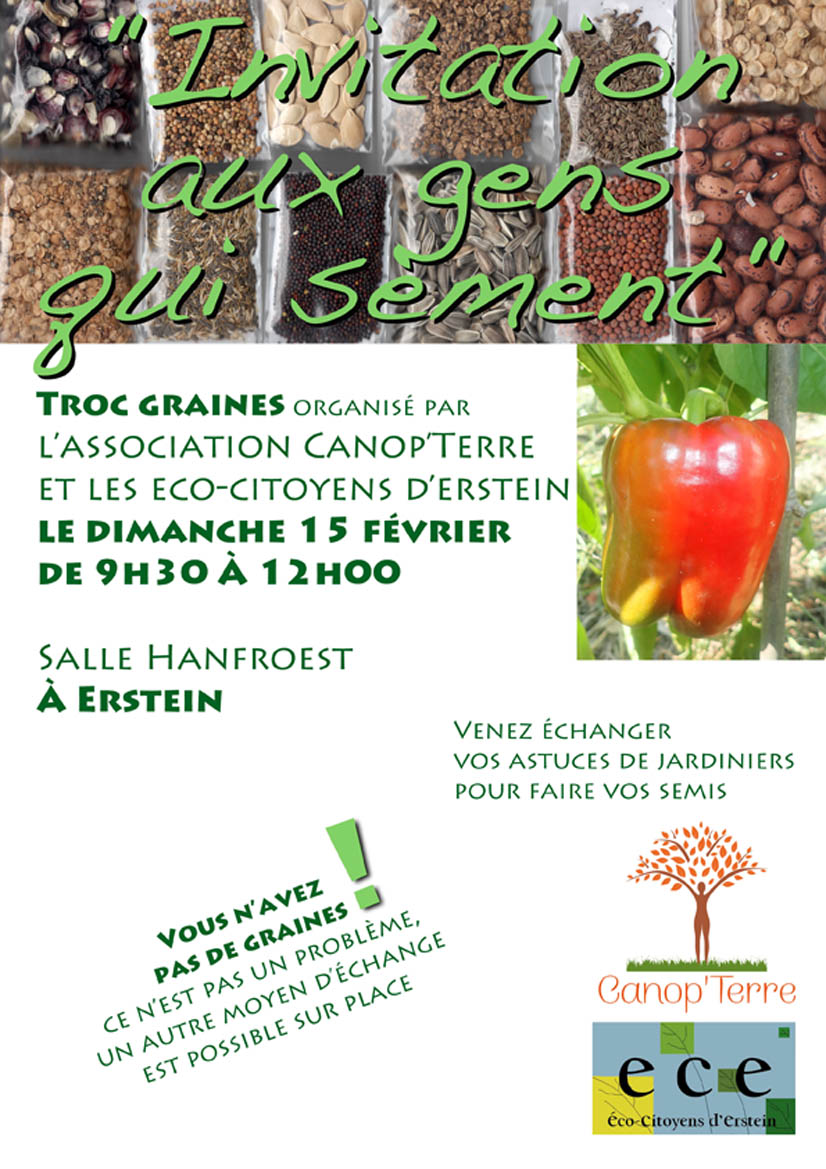 Troc Graines le 15/02 à Erstein