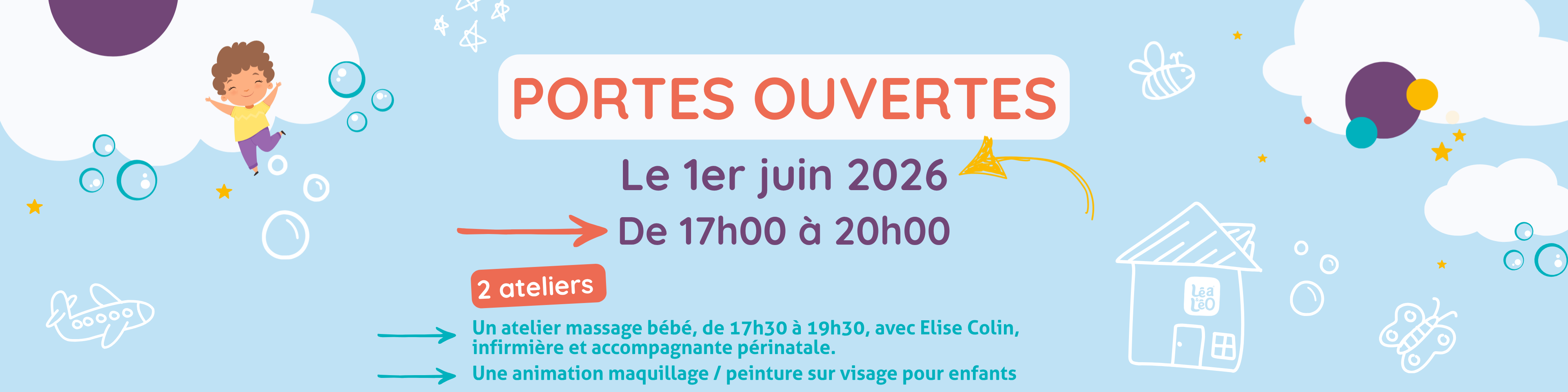 Crèche Léa et Léo portes ouvertes 01/06